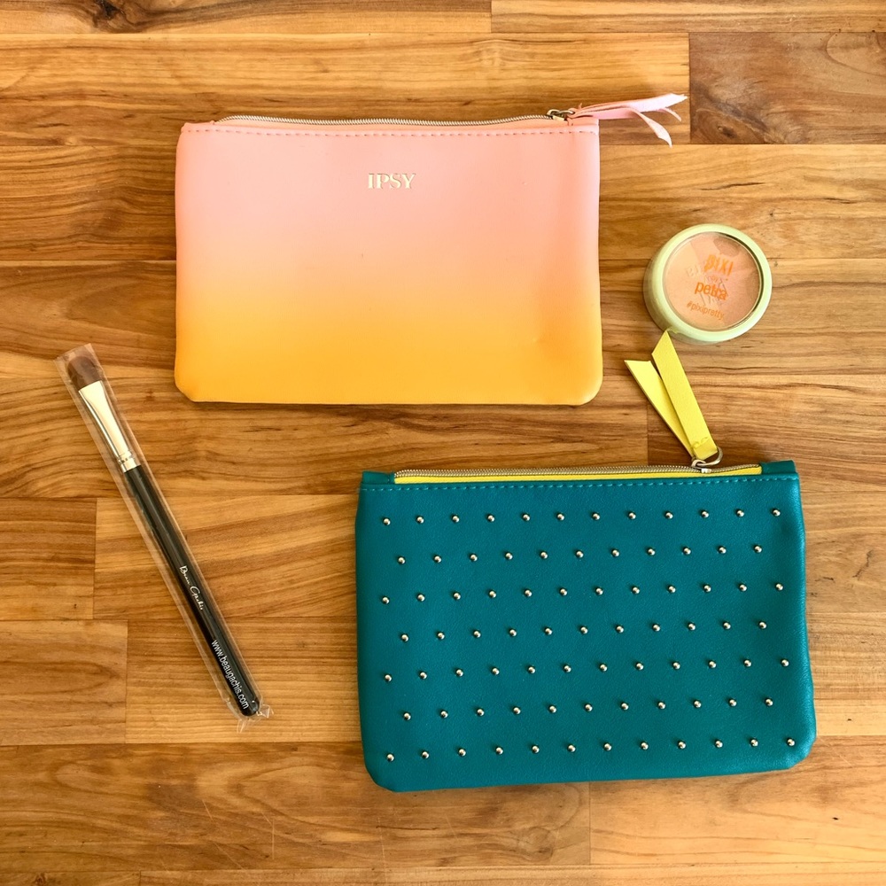 Ipsy Cosmetic Bags, Set of 2